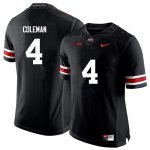 Men's Ohio State Buckeyes #4 Kurt Coleman Black Nike NCAA College Football Jersey Season SFG1744LA